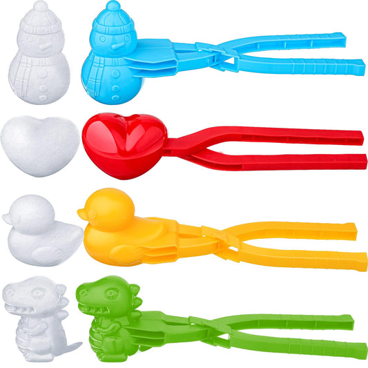 Civaner dinosaur snow ball maker in action for easy snow play
