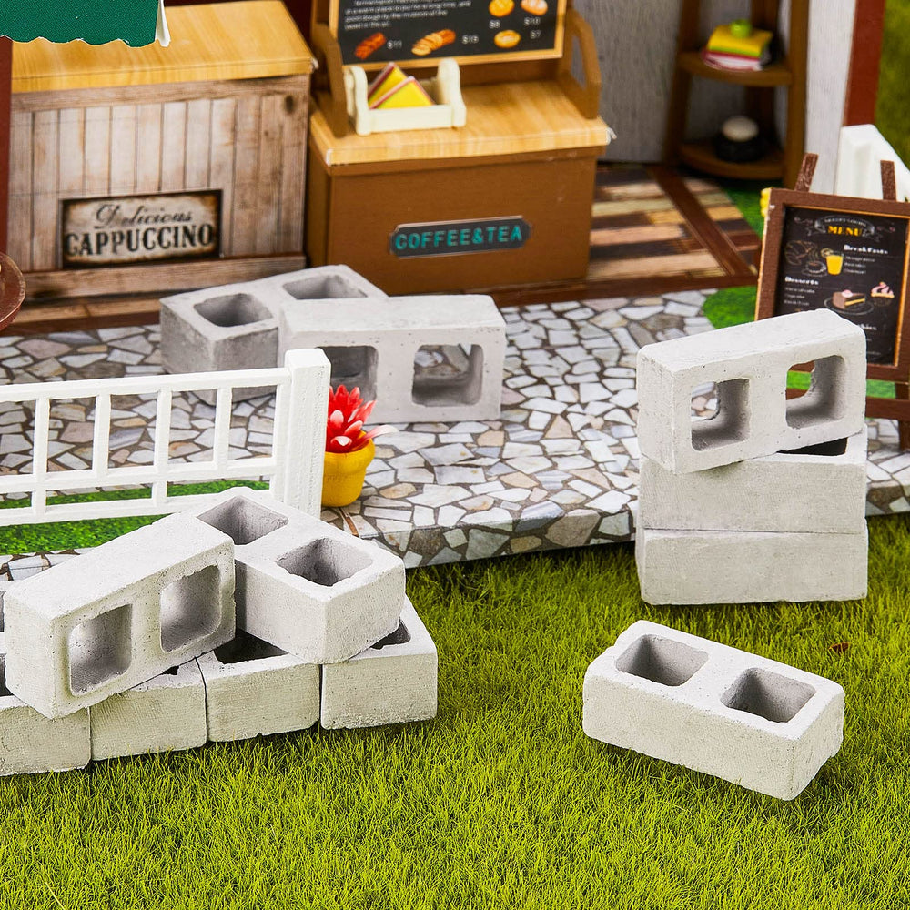 Civaner grey square bricks diorama detail highlighting scale accuracy