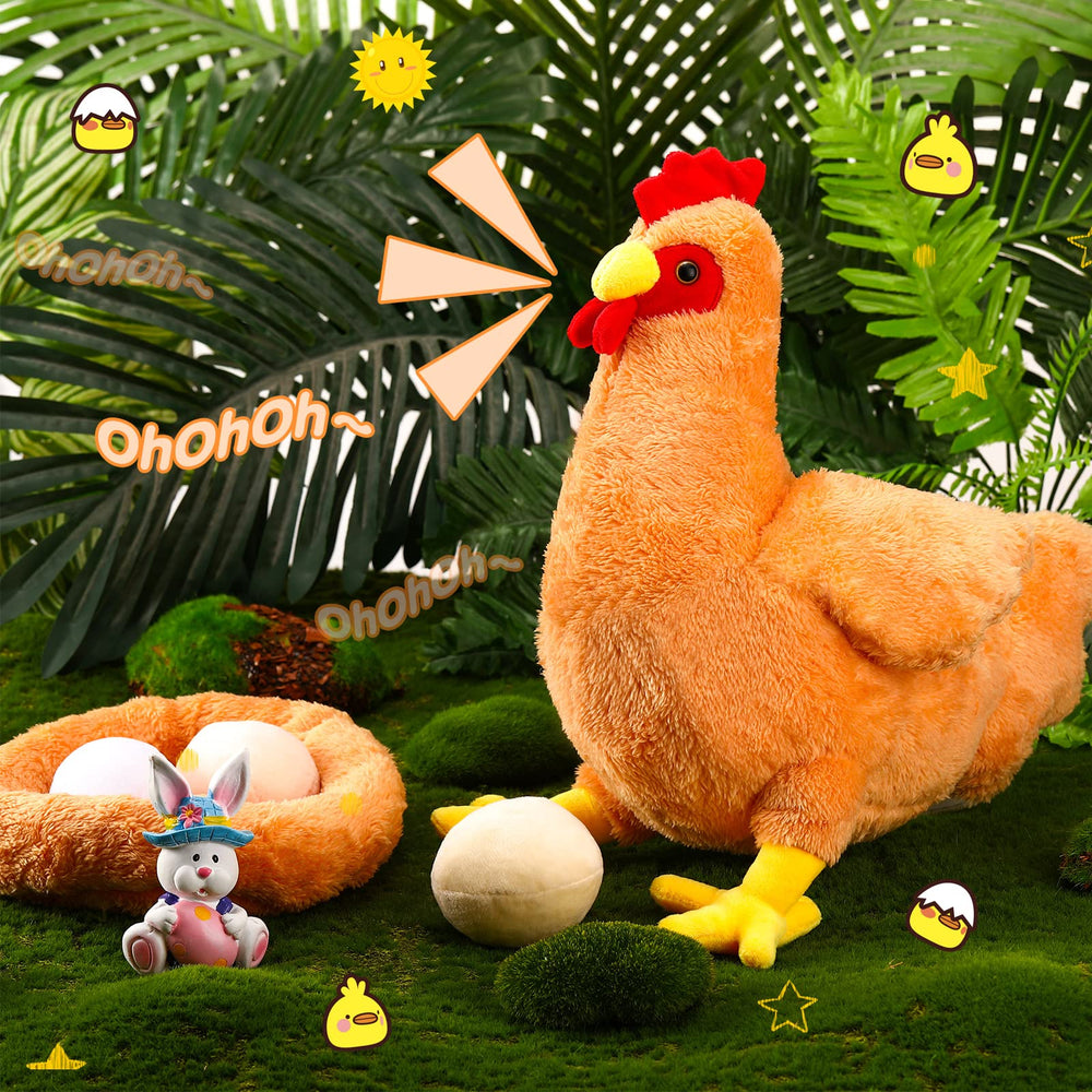 Civaner realistic chicken plush, lightweight and cuddly for comfort.