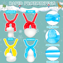 Civaner snowman snow ball maker speeds quick builds