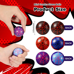 Civaner spiderball foam with spiderweb print, ideal as festive party favors.