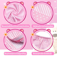 Civaner Stripe Bear Clothes hat adds playful charm to any bear
