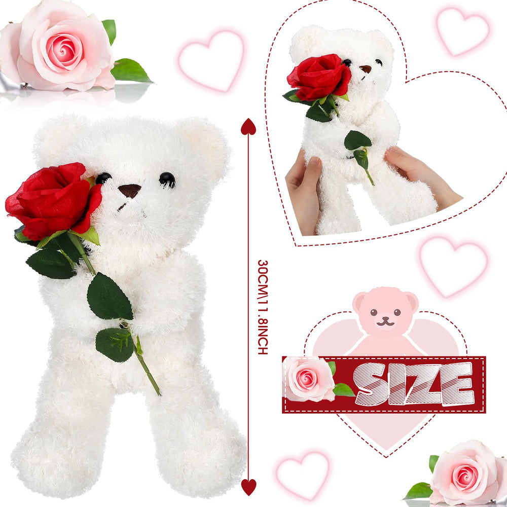 Civaner bear holding a rose, ideal for Valentine’s Day surprises