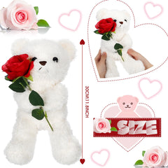 Civaner bear holding a rose, ideal for Valentine’s Day surprises