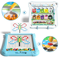 Ci Vetch magnetic dot art board with colorful beads for creative dot patterns