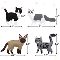CiyvoLyeen cat sewing kit beginner instructions for creating a cute plush kitty step by step.