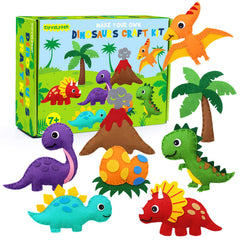 CiyvoLyeen dinosaur sewing kit box ready for gifting and imaginative play.