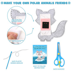 CiyvoLyeen polar animals embroidery thread included for varied textures