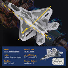 CKYSCHN F22 ready-to-fly box enables quick setup and take-off