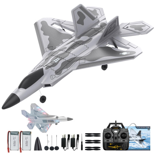 CKYSCHN F22 remote control airplane night lights for dramatic sky visuals
