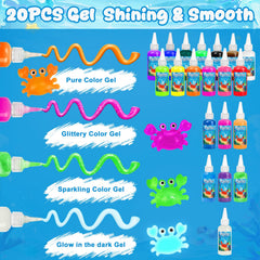 CL FUN 13-color gels for vibrant, safe squishy creations