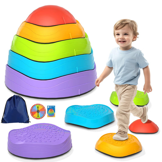 CL FUN Balance Stepping Stones in bright colors for engaging balance training at home