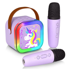 CL FUN mini karaoke machine front view for compact home fun