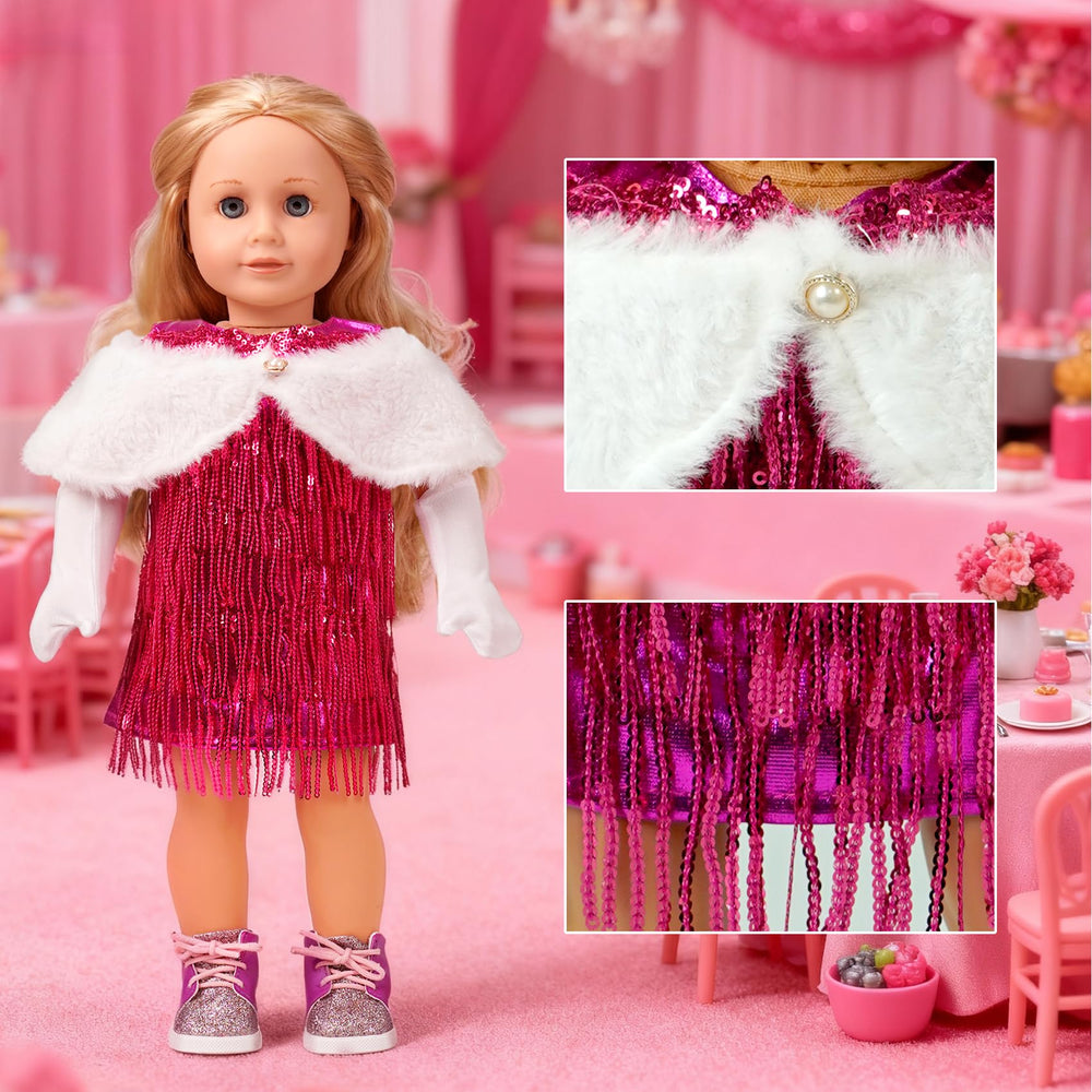 Clbaby 18-inch doll lounge suit for comfy, easy dress-up moments.
