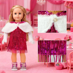 Clbaby 18-inch doll lounge suit for comfy, easy dress-up moments.