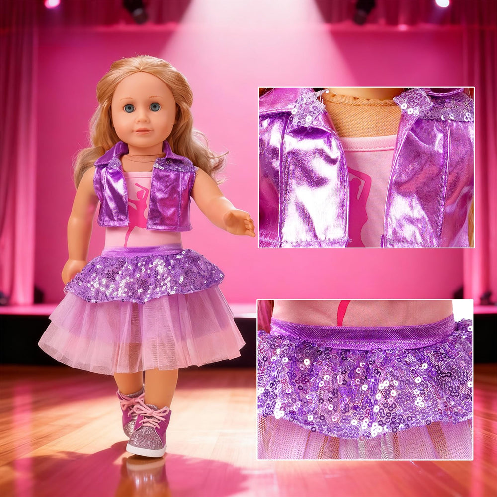 Clbaby 18-inch doll workout and yoga sets support active pretend play.