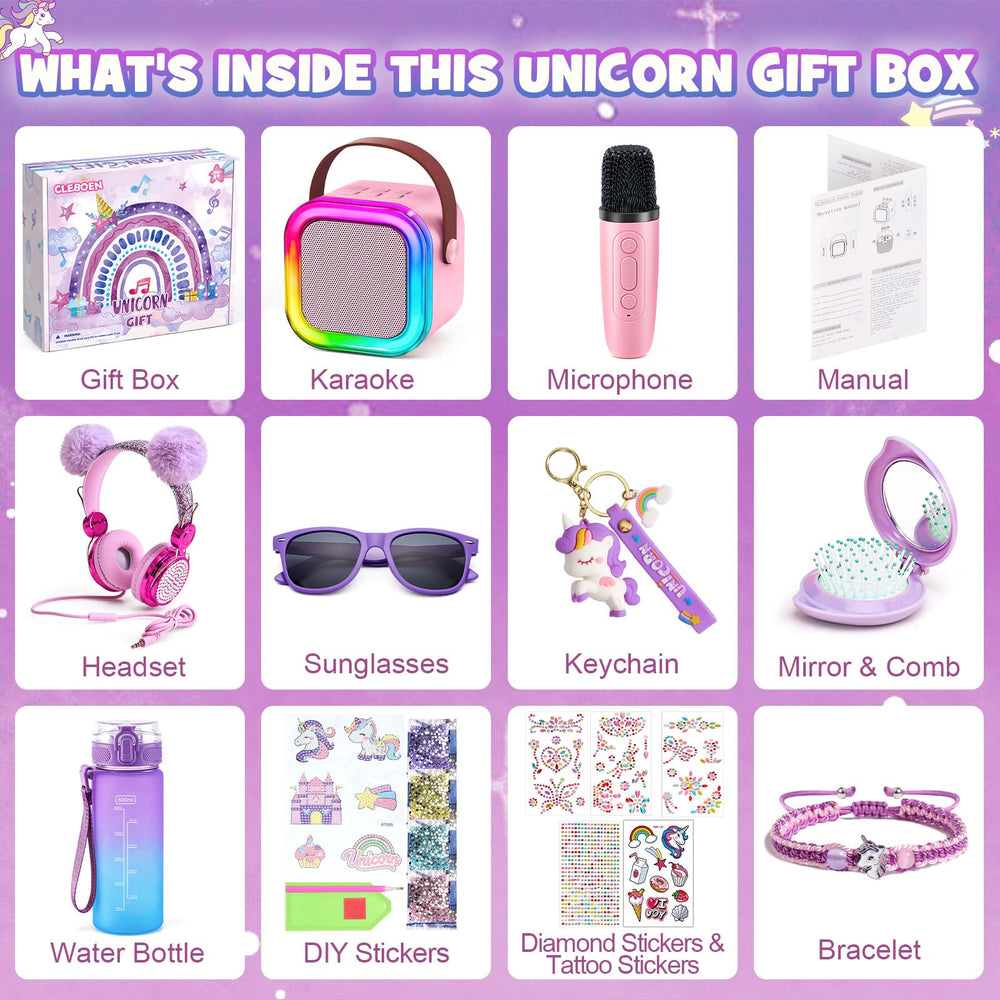 Cleboen unicorn plush headphones for comfortable listening