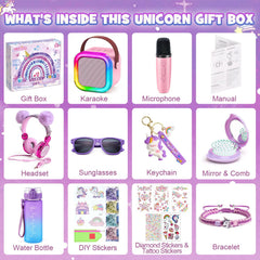 Cleboen unicorn plush headphones for comfortable listening