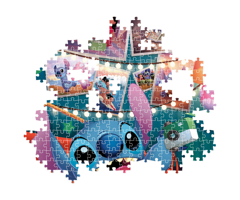 Adult-friendly assembly scene featuring durable Clementoni pieces.