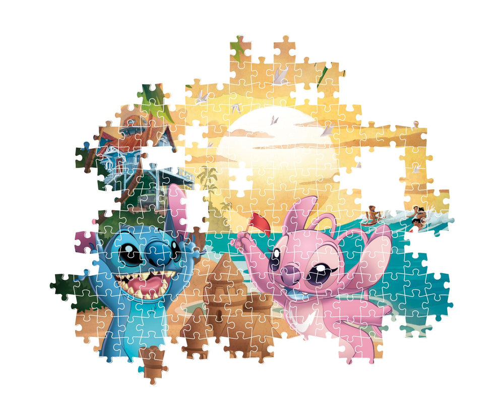 Lost Parts Service from Clementoni helps replace missing pieces for Stitch puzzle.
