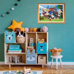 Clementoni Sonic Supercolor 104-piece puzzle colorful image highlights vivid colours and curiosity.