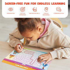 Clever Fox Play animals topic mats, colorful visuals that boost observation and focus.