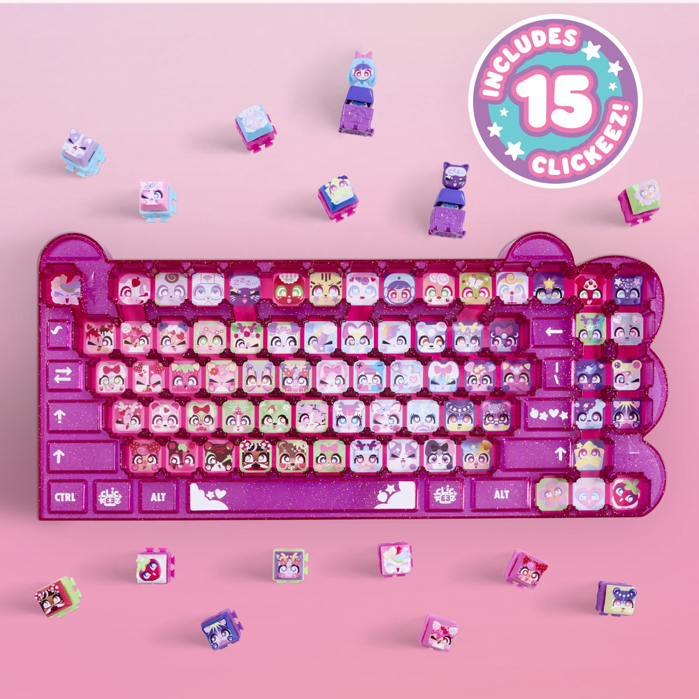 Fifteen Clickeez figures, including seasonal characters, for variety and collecting appeal.