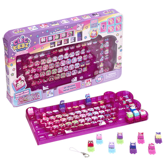 Clickeez Keyboard Mega Pack hero image, inviting interactive play and collection.