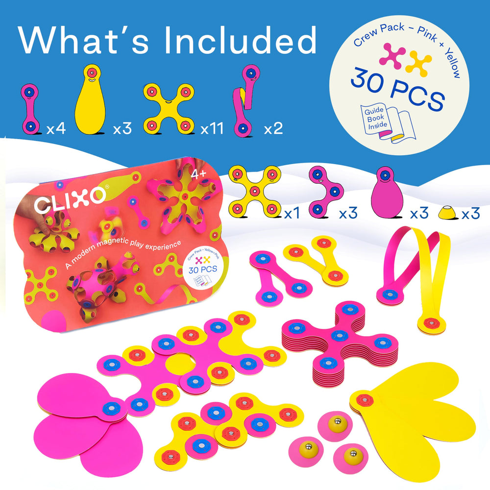 Clixo Crew compact travel case ready for trips and play.