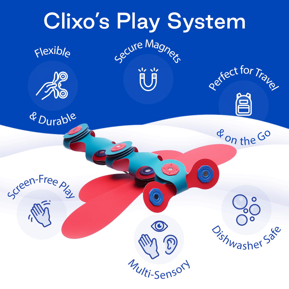 Clixo Itsy STEAM learning concepts through open-ended exploration.