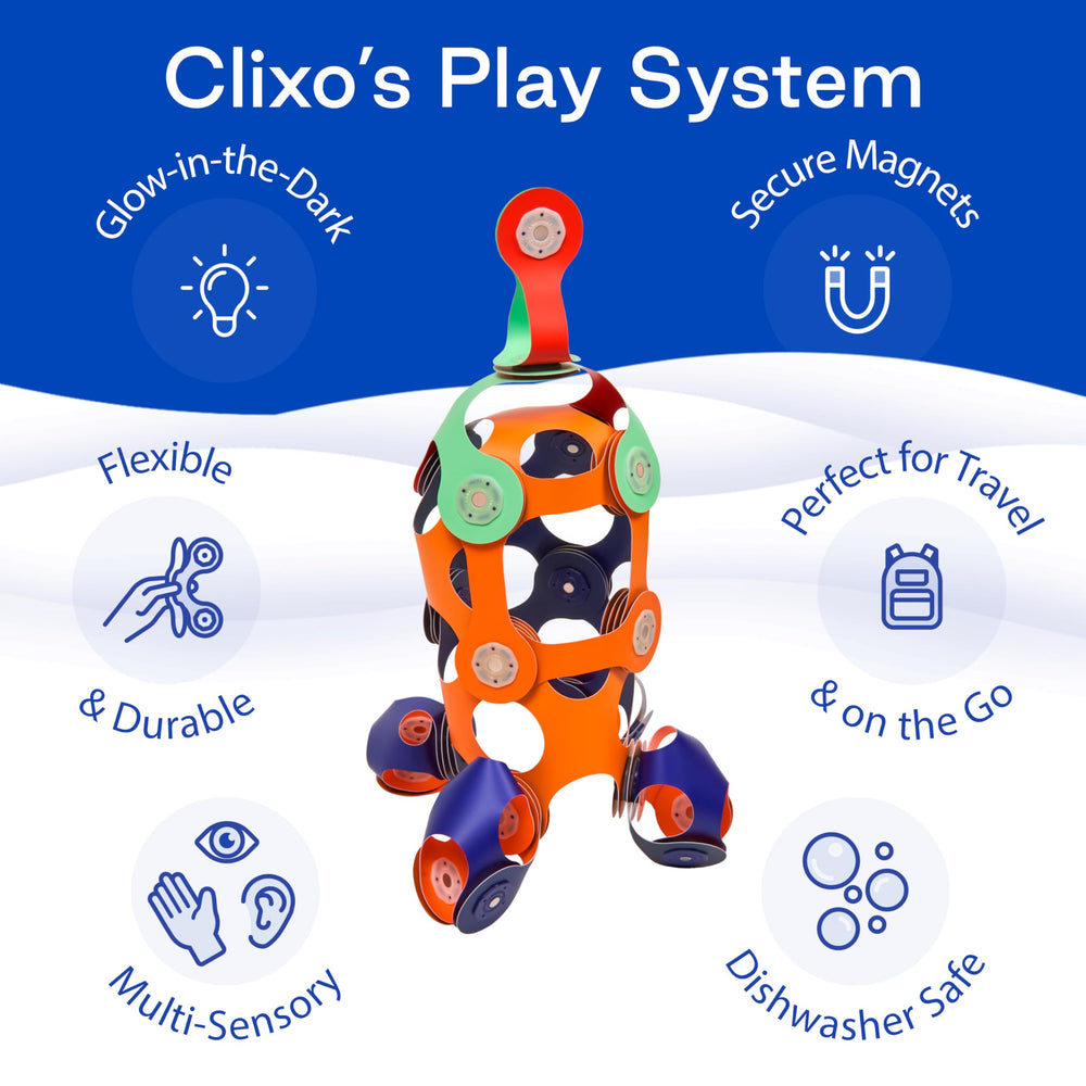 Clixo Mars Station Pack fire blasters add dramatic details for cosmic missions.