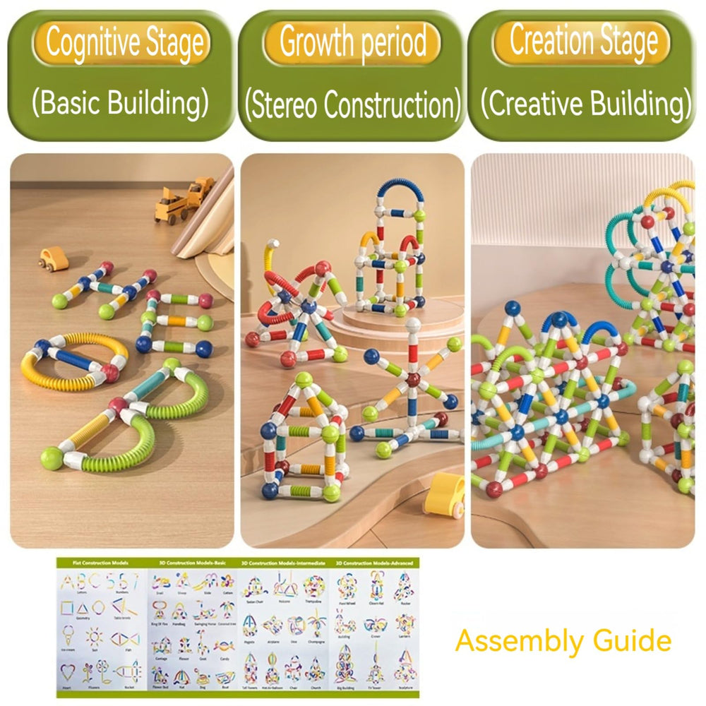 CLNENSOO magnetic balls enabling colorful constructions and spatial exploration