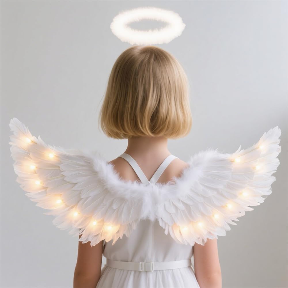 CLONG angel wings packaging includes secure storage and easy setup.