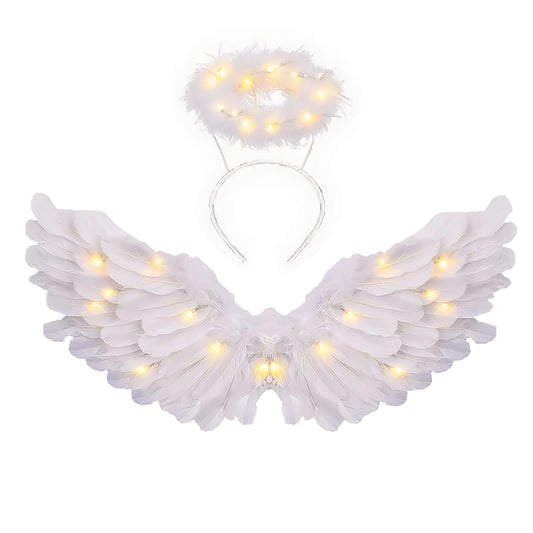 CLONG angel wings with dramatic wingspan for striking costumes and performances.