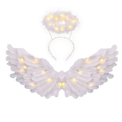 CLONG angel wings with dramatic wingspan for striking costumes and performances.