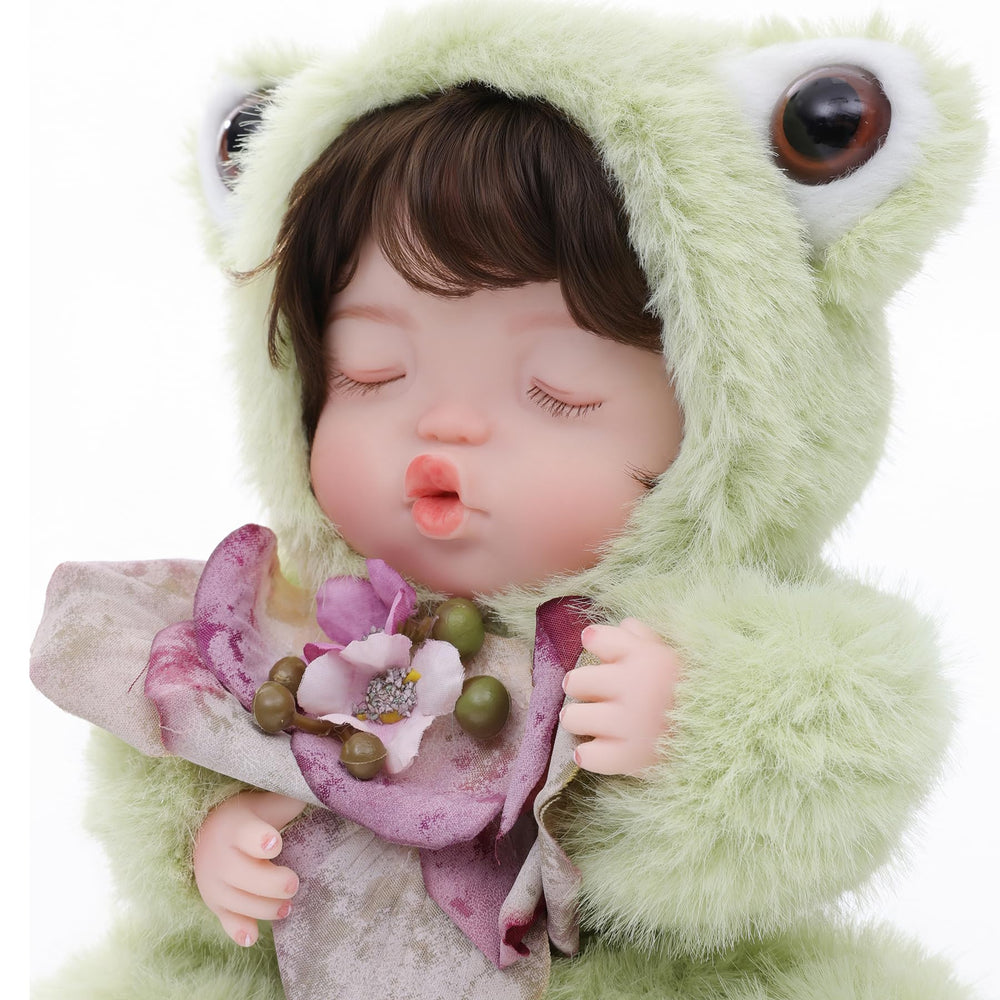 Cloveray doll features hand-rooted brown hair and fine painting