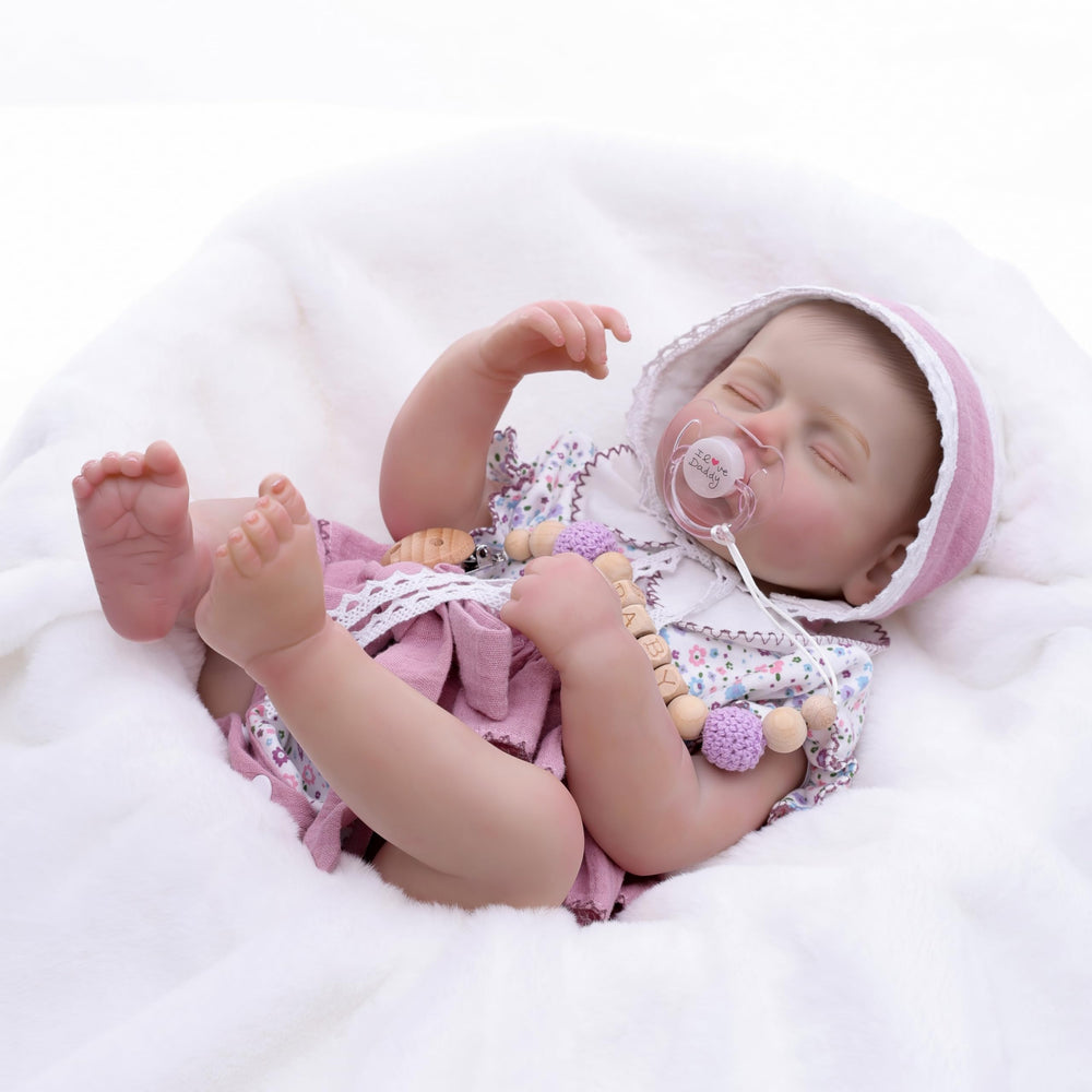 Cloveray Reborn doll ready for newborn-size clothes