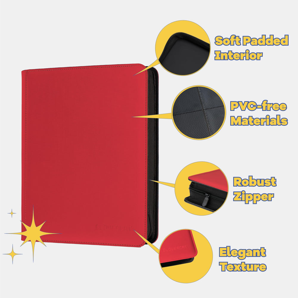 CLOVERCAT compact binder size fits on shelves and makes a thoughtful gift for collectors.