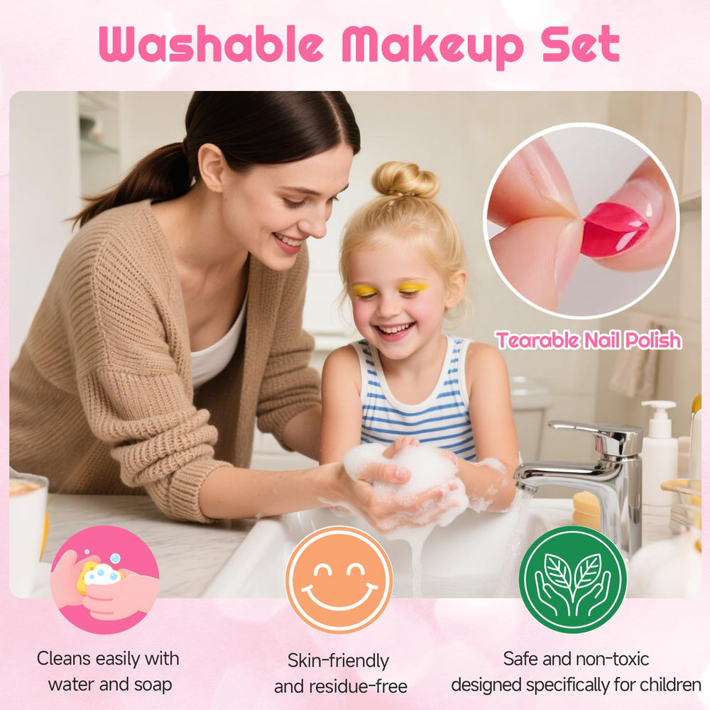CLRDZN Kids Makeup Kit Lipsticks provide easy, kid-safe color for pretend styling
