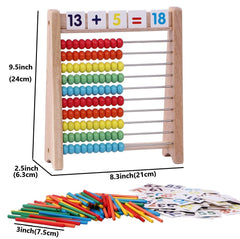 Cltoyvers card-slot top design shows equations with bead visuals.