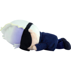Gojo sleeping plush ideal for quiet bedtime routine and kawaii room decor.