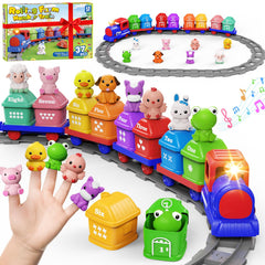 Cmiolacuna learning farm train locomotive blue powers imaginative play and early engineering skills.