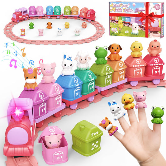 Cmiolacuna pink locomotive with lights sparks imaginative play