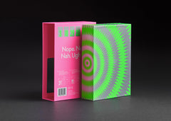 CMYK No Thanks! Magenta Edition play area with cards, ideal for quick social games.