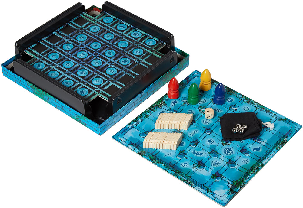 CMON Magic Labyrinth rulebook clarifies setup and memory-based navigation.