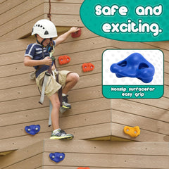 CMOOD outdoor-indoor rock wall play enhances active fun