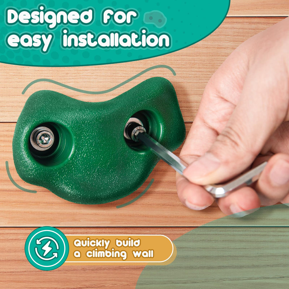 CMOOD rock climbing wall assembly kit for indoor and outdoor play