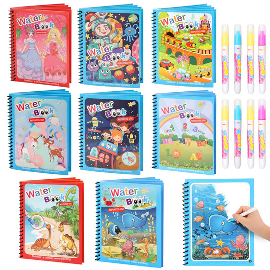 CMTOOP water coloring book set cover showcases mess-free toddler learning.