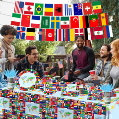 CMUSKO flag napkins add color and quick-clean convenience
