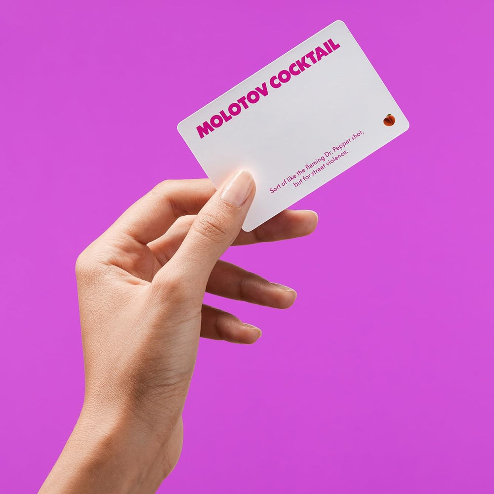 CMYK Monikers group joy party cards captures social fun in action.